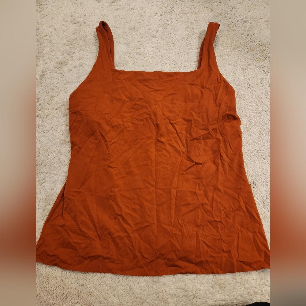 Large Burnt Orange Nike Dri-fit Tank Top